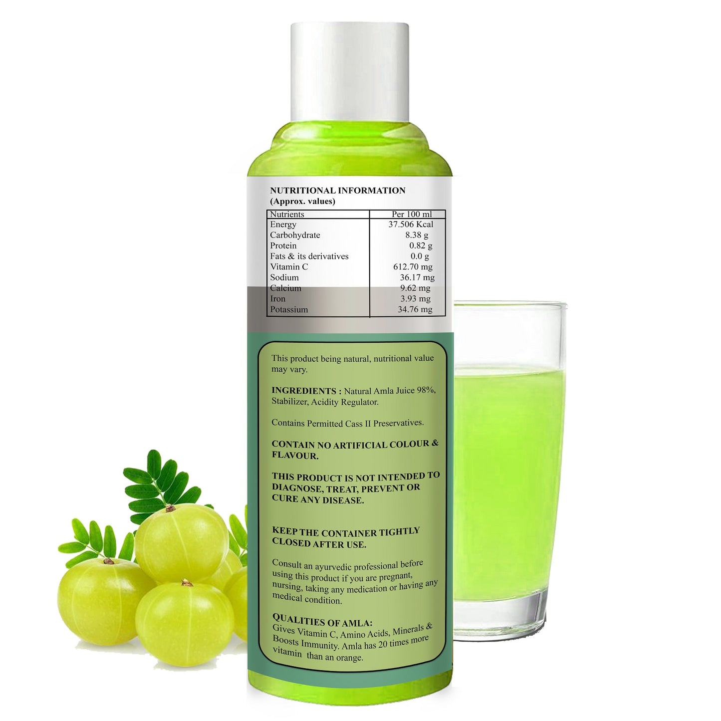 Amla Juice for Hair Growth, Building Immunity and Digestion Booster (500ml)