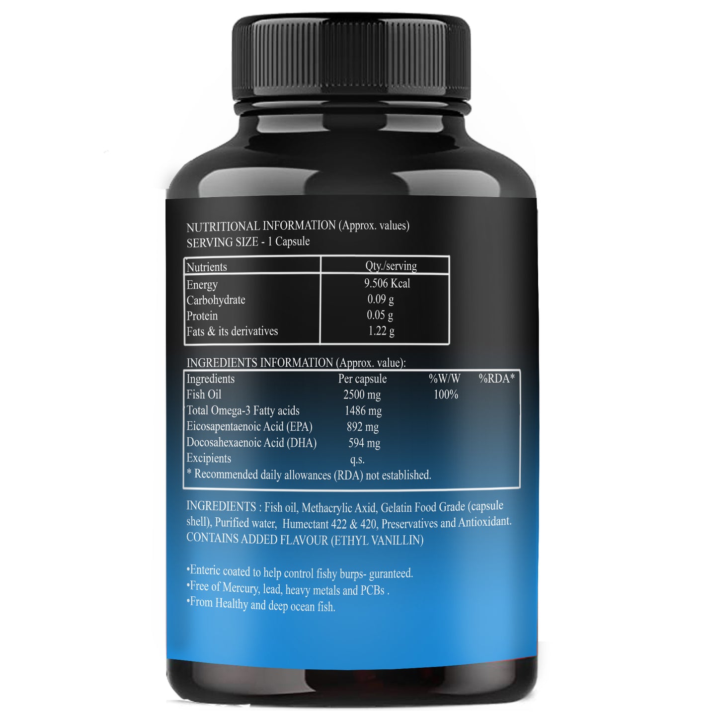 Deep Sea Fish Oil 2500mg (Omega 3 Fish Oil) 30 Soft Gel (30 No)