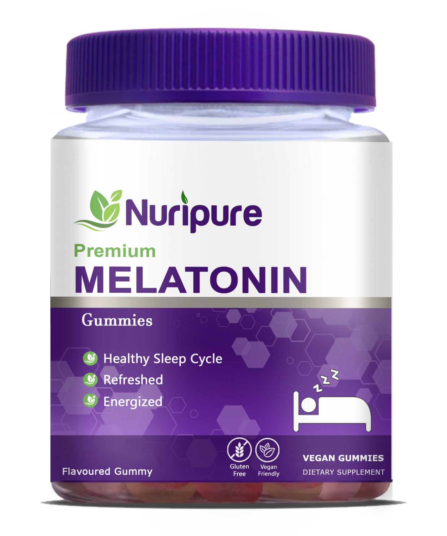 Melatonin Gummies For Sleep Well & Reduced Stress 30 Gummies Buy 1 Get 1 Free For Limited Time