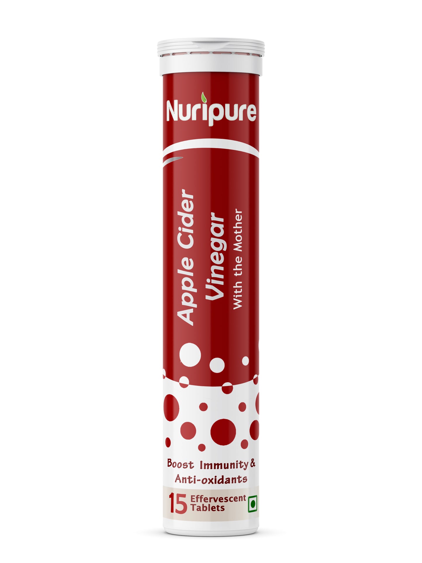 Nuripure Apple Cider Vinegar Effervescent with mother for weight loss