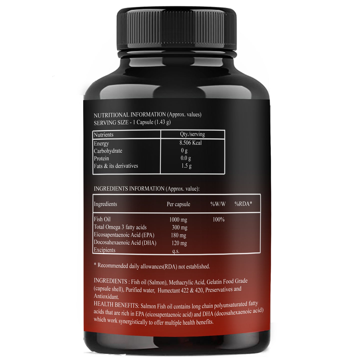 Premium Salmon Fish Oil Capsules